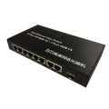 Hohe Qualität 10/100 / 1000m 2SFP + 4 RJ45 Ports 20 km Glasfaser Medienkonverter